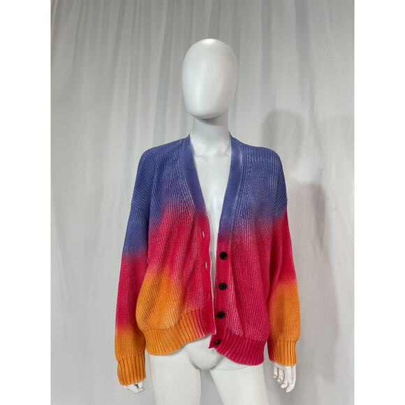 Msgm 'Sunset' Blue Cardigan Size M - Picture 2 of 5